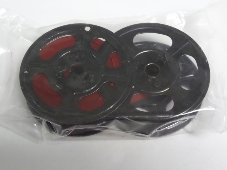 Underwood Universal Universal Quiet Tab Typewriter Ribbon Black Twin Spool