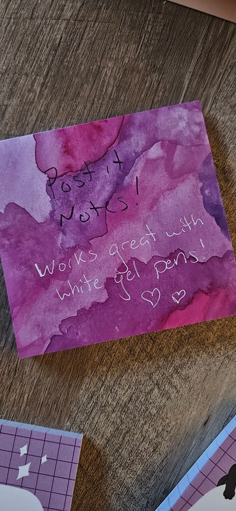 Pink Poster Notes Pink Watercolor Post It Notes - Etsy