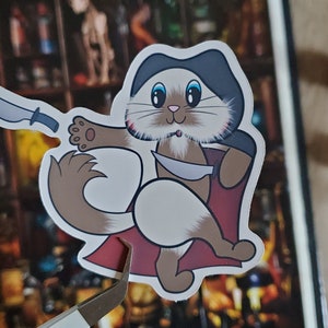 Rogue Cat Sticker | Dungeons and Dragons | D&D | RPG