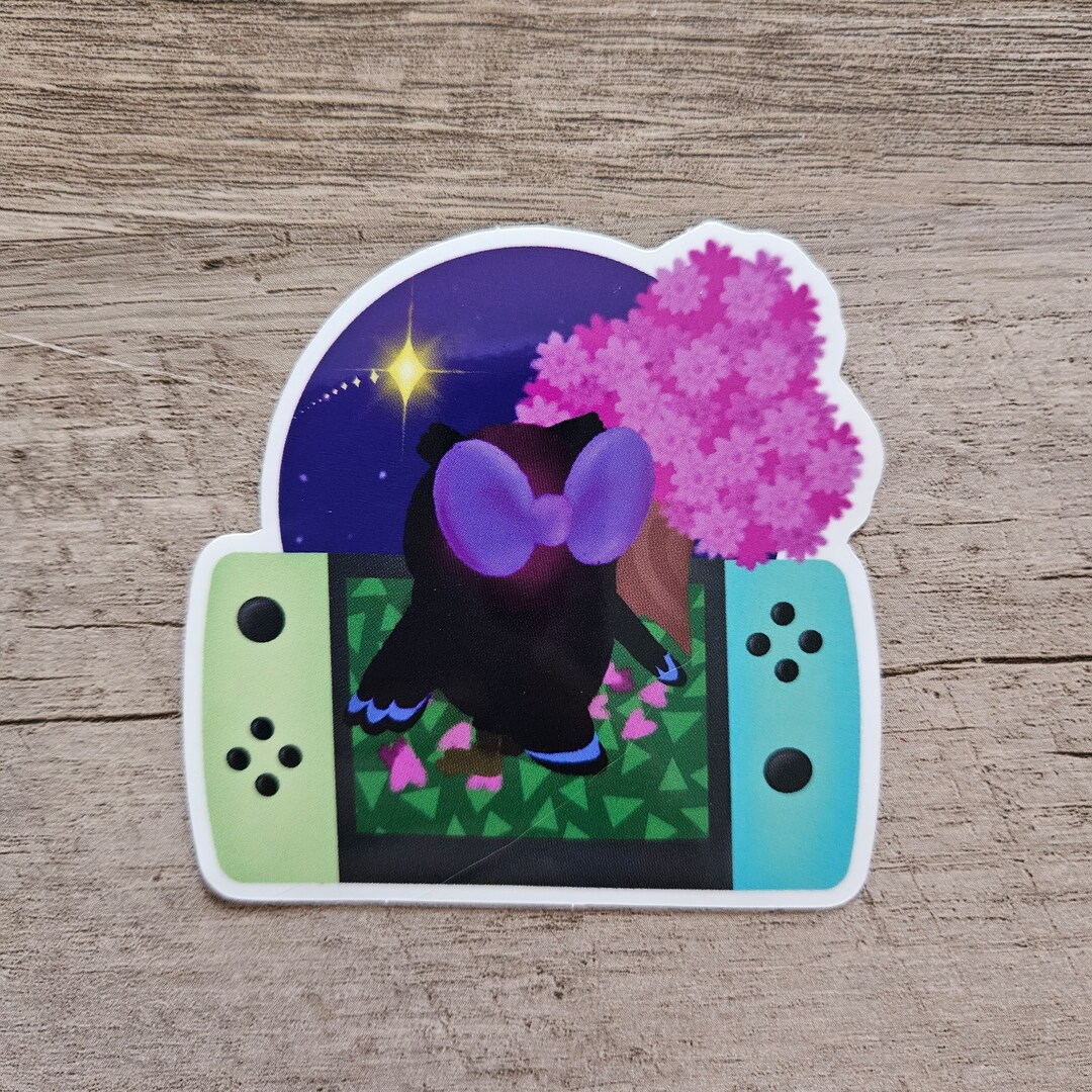Cherry Blossom Celestial Stargazing ACNH Celeste Inspired Vinyl Sticker