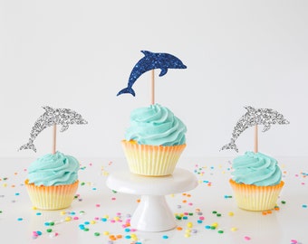 Dolphin Cupcake Stencil Reusable & Flexible for Cakes & Crafts Dolphin Cupcake Stencil Reusable & Flexible for Cakes & Crafts