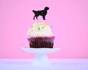 icing sheet.1068 Edible Cupcake Toppers x20 Golden Retriever Topper-wafer sheet