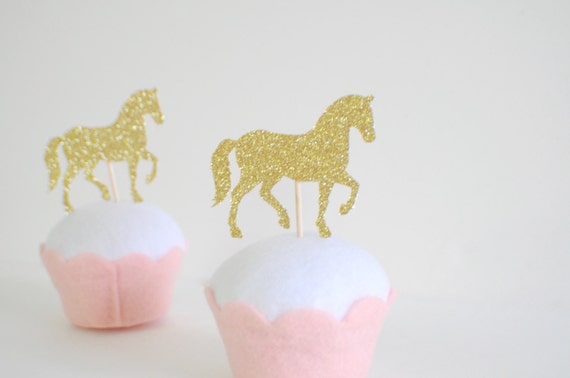 horse cupcake topper, horse cake topper, horse party, horse party decor, farm party Il_570xn