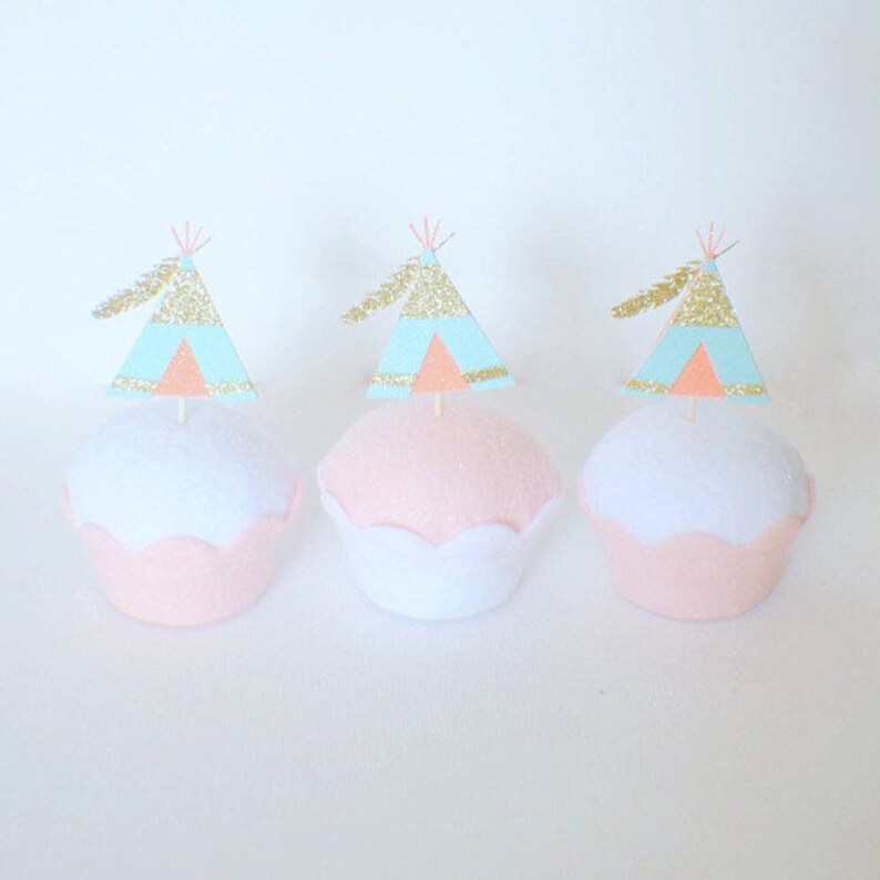 Teepee Cupcake Topper Wild One Cupcake Topper Wild One Etsy