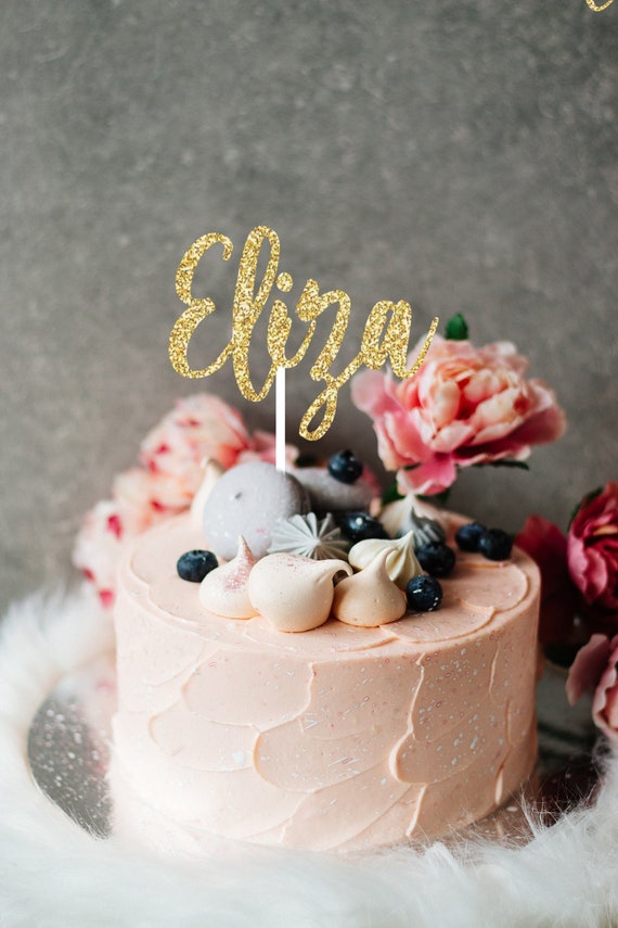 Name Cake Topper, cake topper, smashcake topper, birthday cake topper, cake topper for girl, first birthday cake topper, custom cake topper Il_570xn