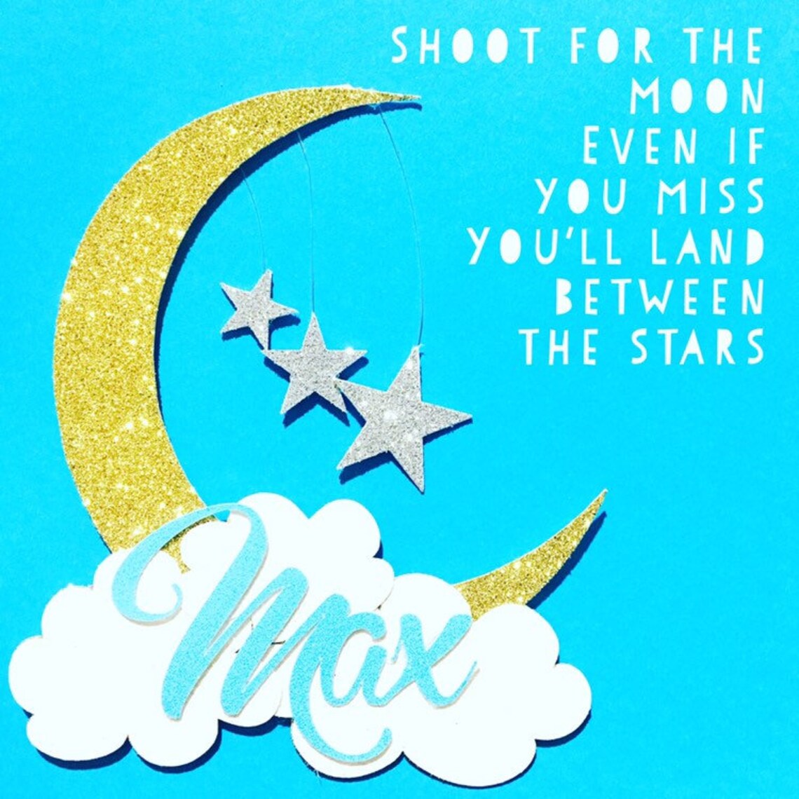 Moon Cake Topper Star Cake Topper Cloud Cake Topper Etsy