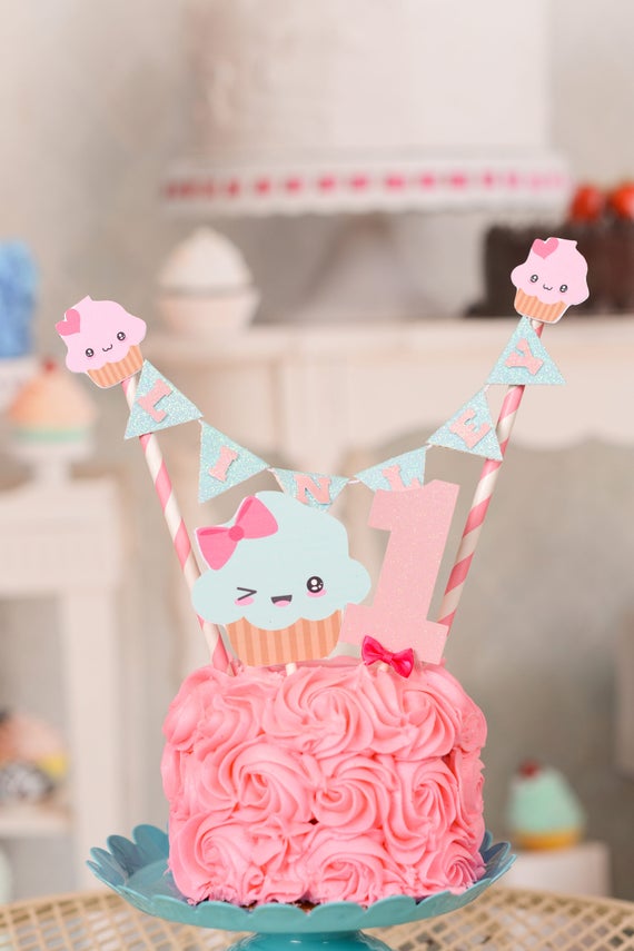 Cupcake Cake topper, Cupcake party, Cupcake smashcake topper, cupcake