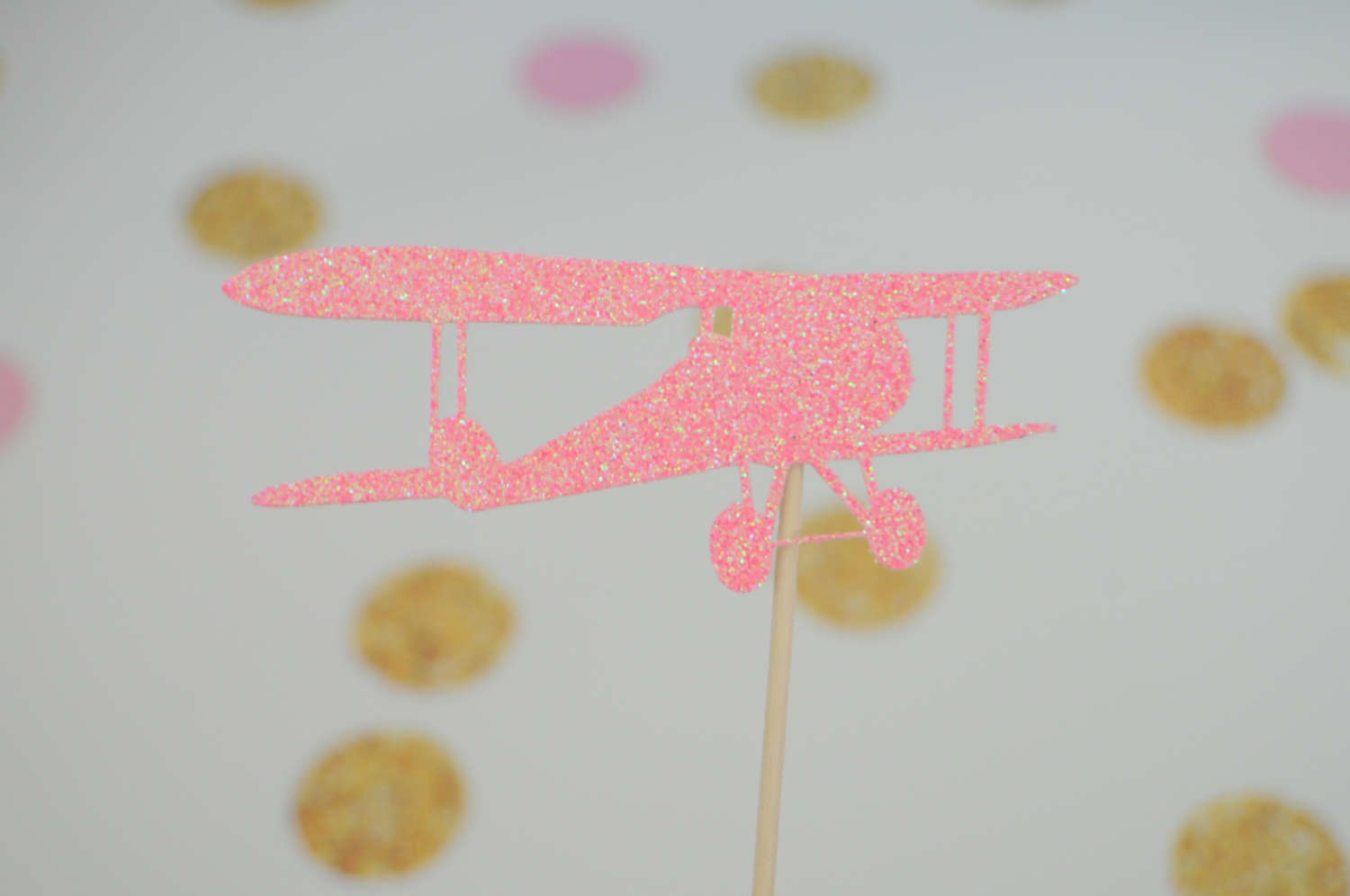 Pink Airplane cupcake toppers airplane cupcake toppers girl Etsy