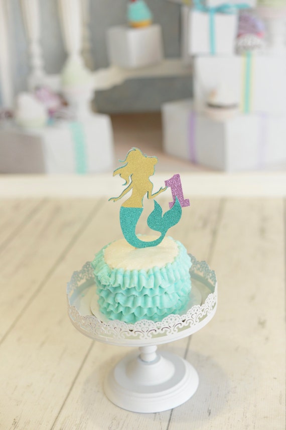 Mermaid Cake Topper, mermaid party, mermaid decoration Il_570xn