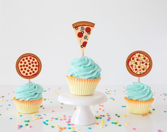 Pizza Cake Toppers Etsy