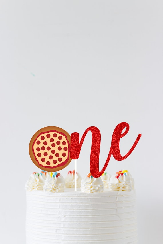 Pizza cake topper, pizza smashcake topper, pizza party, pizza, Italian cake topper, Italianparty, smashcake topper, birthday cake topper Il_570xn