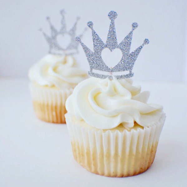Crown Cupcake Topper Etsy