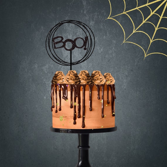 Halloween cake topper, Halloween party, Halloween cake, Halloween, Circle cake topper, Bat cake topper, boo cake topper Il_570xn
