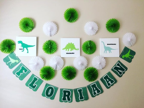 Dinosaur Birthday banner, Dinosaur banner, Dinosaur party, Dinosaur Il_570xn