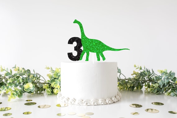 Dinosaur Cake Topper, Custom Dinosaur Cake Topper, T-rex Cake Topper, roar cake topper, dino party cake topper, birthday cake topper Il_570xn