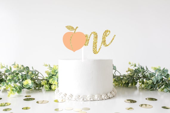 Peach one cake topper, sweet as a peach cake topper, Georgia cake topper, Southern girl cake topper, smashcake topper, birthday cake topper Il_570xn