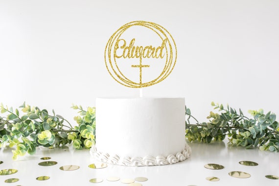 Baptism cake toper, Holy communion cake topper, Christening cake topper, Christening, Communion Il_570xn