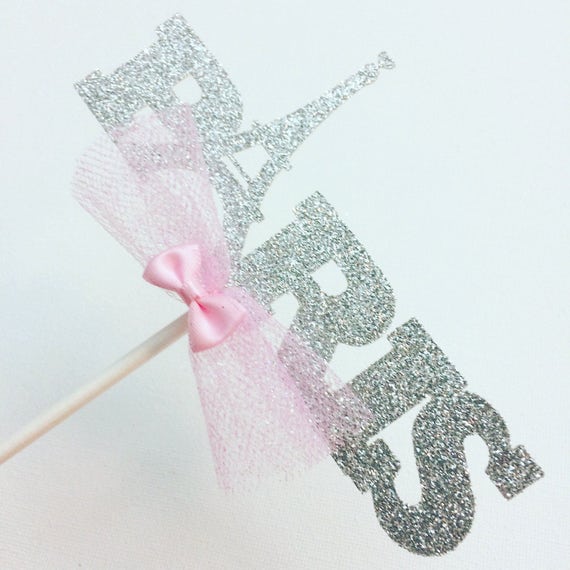 Paris Cake Topper, France Cake topper, Eiffel tower, Eiffel tower cake topper, Paris Party Il_570xn
