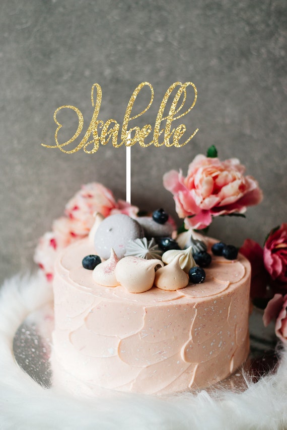 Name Cake Topper, cake topper, smashcake topper, birthday cake topper, cake topper for girl, first birthday cake topper, custom cake topper Il_570xn
