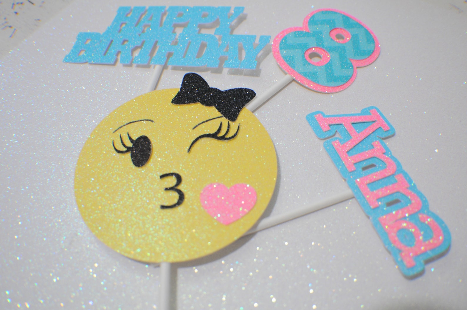 Emoji Cake topper emoji party smiley cake topper smiley Etsy België