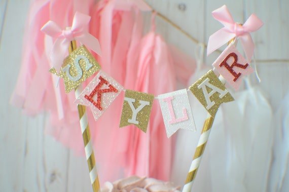 Name cake topper, smash cake topper, first birthday cake topper, Custom Cake banner, smash cake topper, cake topper, birthday cake topper Il_570xn