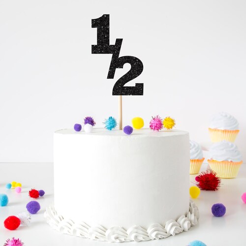 Half Birthday Cake Topper 6 Months Cake Topper Cake Topper Etsy Uk
