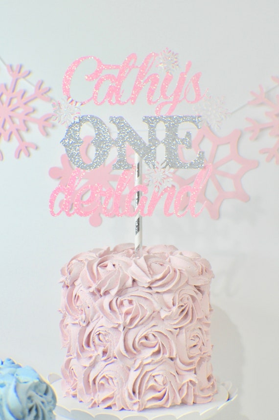 Download Winter Onederland Cake Toper Snowflake Cake Topper Winter One Derland Cake Topper Winter Wonderland Birthday Smashcake Topper By Smashcaked Catch My Party
