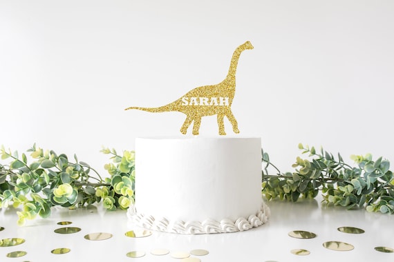 Dinosaur Cake Topper, Custom Dinosaur Cake Topper, T-rex Cake Topper, roar cake topper, dino party cake topper, birthday cake topper Il_570xn