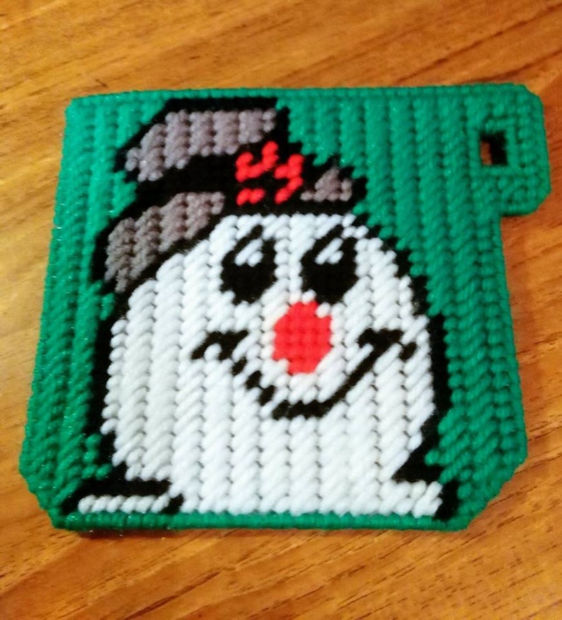 Pouch MS FROSTY COASTER WOpening Hot ChocolateTea Gift Holder Stocking Stuffer Handmade Package Tag Gift CardMoney Holder