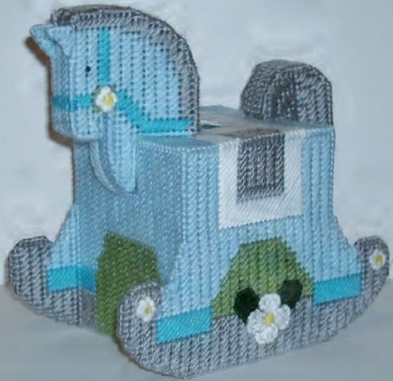 ROCKING HORSE Boutique Size Tissue Box Cover Baby/Nursery Etsy