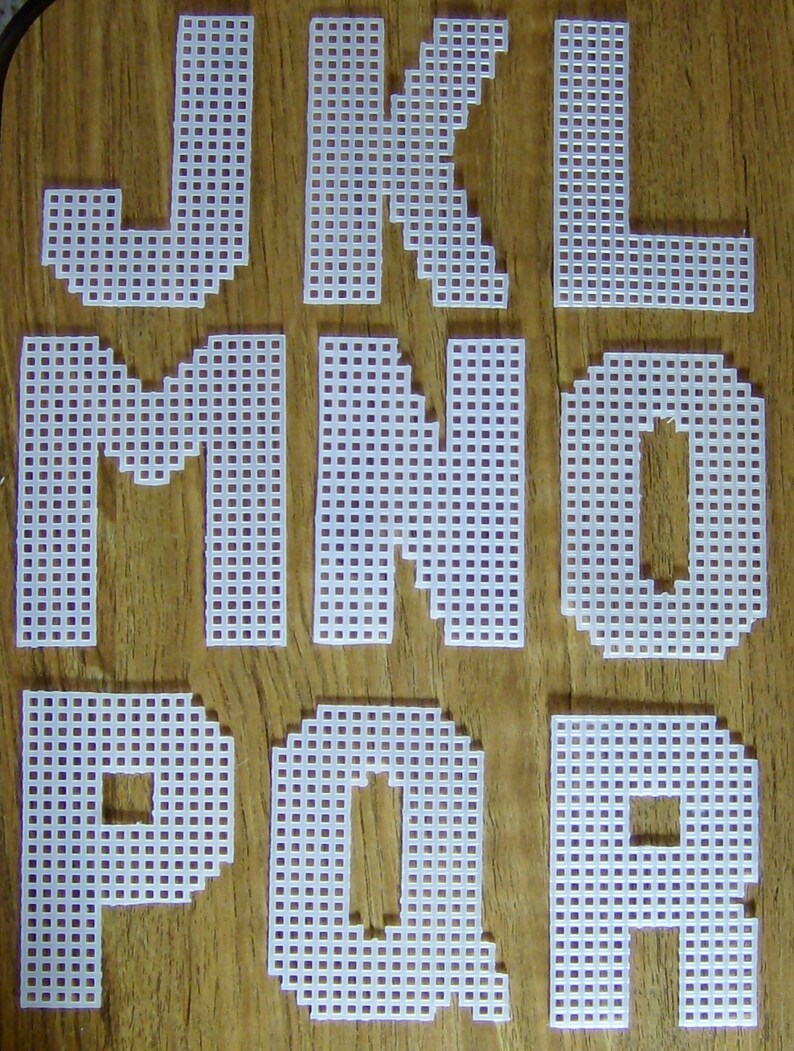 Plastic Canvas Kids Alphabet