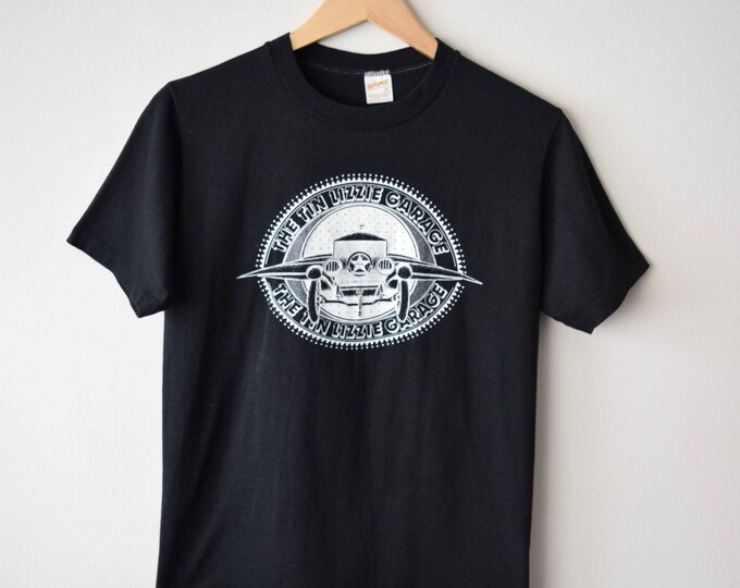 80s Tshirt, the Tin Lizzie Garage // Retro Hipster Rock Music Band