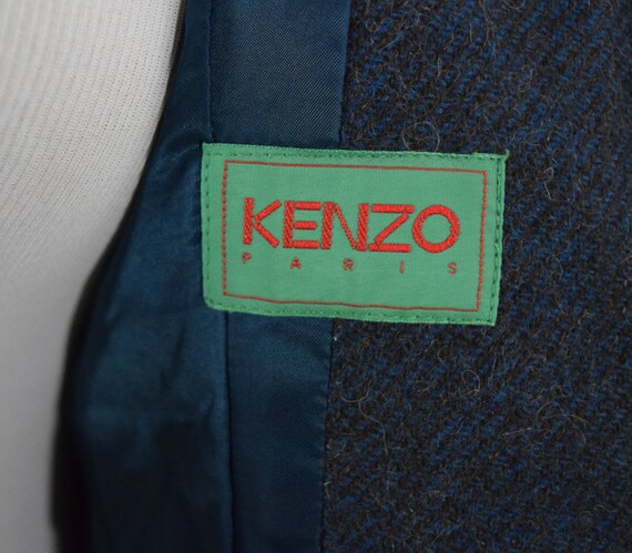 80s/90s Womens Kenzo Camel Wool Blazer Jacket, Sp… - image 2