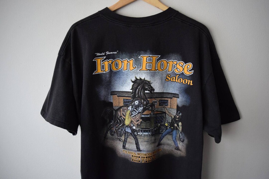 90s Iron Horse Saloon Bike Week 1994 T-shirt // Double Sided - Etsy