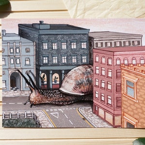 City Snail Print A5/A4 image 1