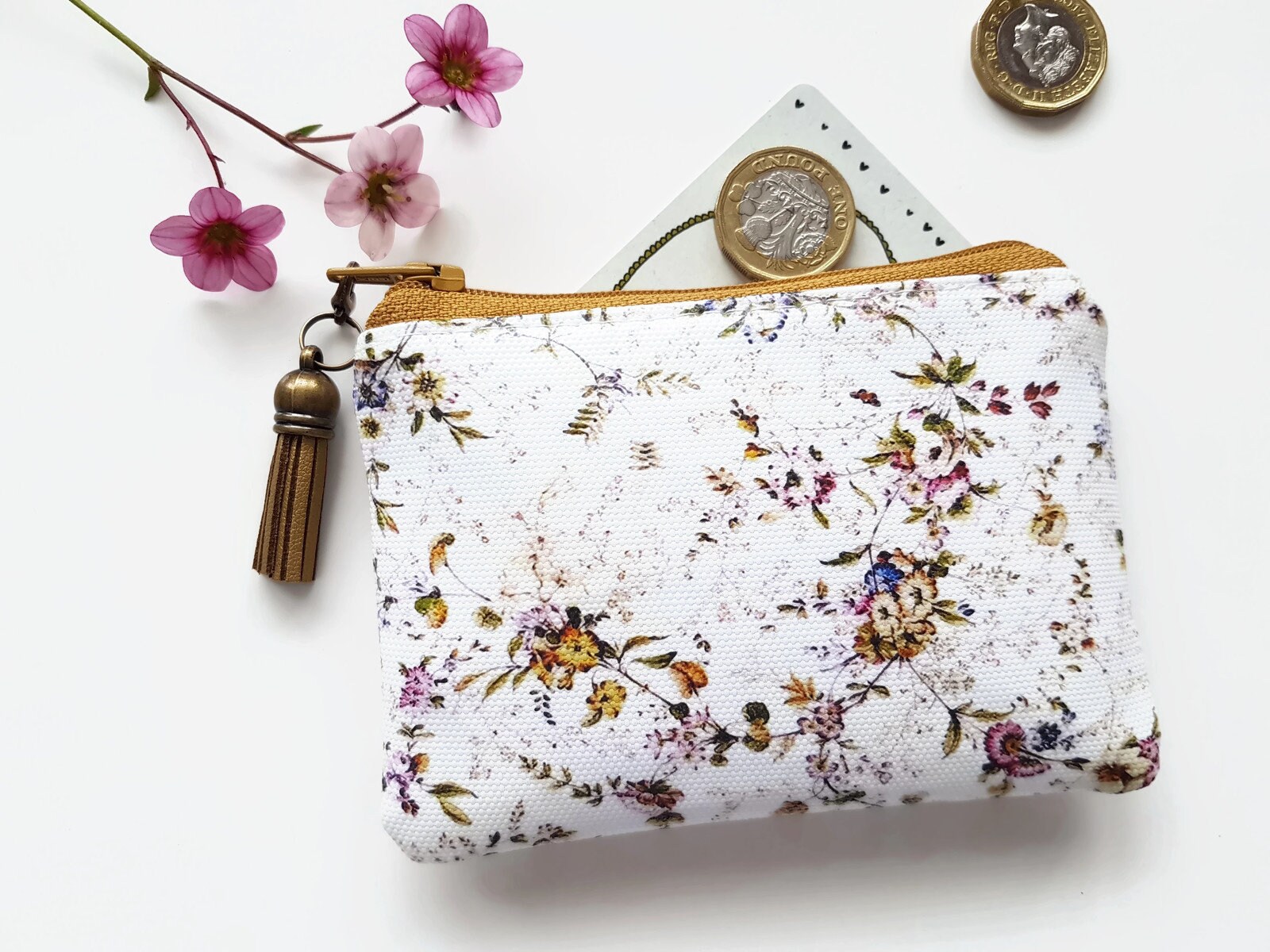 Antique Chintz Style Card Wallet,novelty Gifts,vegan Leather
