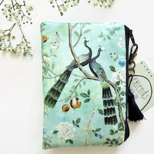 wasserfester Chinoiserie Print, Geldbörse / Kartenhalter / Visitenkarte / Schlammtuch Geschenk unter 10