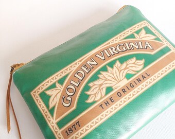 pouch of golden virginia tobacco Golden Virginia Tobacco Pouch: Faux Leather Smoker's Wallet