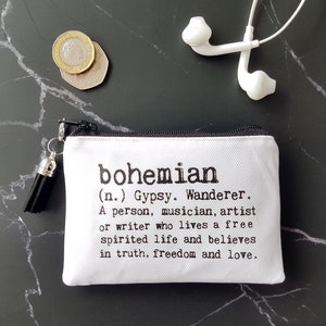 Grünes Eco-Geschenke, wasserdichte Geldbörse, umweltfreundliche Visitenkarte, Kreditkartenbörse, Geldbörse, Boho Print.