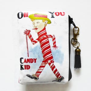 handgemachtes Geschenk, veganes Geschenk Geschenke unter 10, Strumpffüller, wasserfeste Visitenkarte / Kreditkartenbrieftasche, Candy Kid