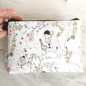 Hübscher Clown Print Portemonnaie aus veganem Leder, 1980er Jahre Geldbörse, Brieftasche im Stil der 80er Jahre, Geldbörse mit echtem Clown Print.