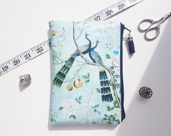 iPhone 12 case, Gifts for her,Vintage wallets for women,Girlfriend gifts, Waterproof wallet Chinoiserie print, makeup pouch.