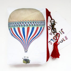Geschenke unter 10, Visitenkarte, Kreditkartenhalter, Füllwatte, Heißluftballon, handgemachtes Geschenk