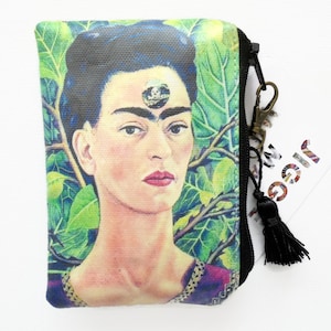 Geschenke unter 10, Strumpffüller, wasserfeste Visitenkarte / Kreditkartengeldbörse / Geldbörse / Tampontasche / Frida Khalo jungalow