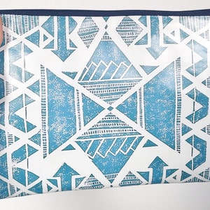 Geschenke für sie, Große wasserfeste Tribal Reißverschlusstasche, Clutch, Kosmetik, Make-up, Toilettenartikel, Büchertasche