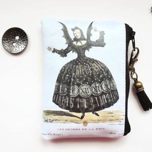 Remplisseurs de bas de Noël, portefeuille imperméable de la taille d'une carte de crédit, porte-cartes de visite Les heures de la nuit, porte-cartes de crédit, pochette pour rouge à lèvres, cadeau écologique