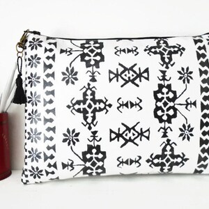 Presentes para ela, Embreagem tribal grande resistente à água, Embreagem/Bolsa/Bolsa/Cosméticos/TraveliPad 9.7, Air 2