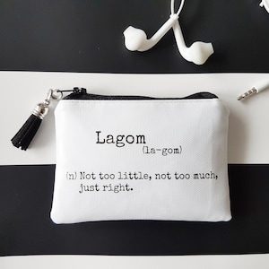 Green Eco Geschenke, Lagom wasserdichte Geldbörse, umweltfreundliche Visitenkarte, Kreditkartenbörse, Geldbörse, Schwedisch, Lagom.