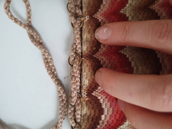 Stunning 1900s 1920s or earlier antique woven bag… - image 2