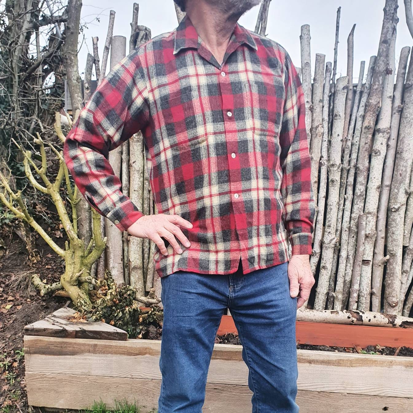1950s Checked Shirt - Etsy Canada